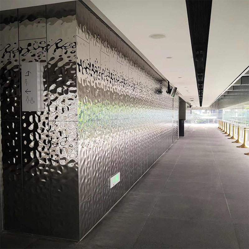 水波纹不锈钢：办公室装修的灵动之选