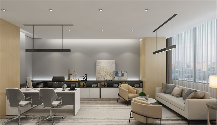 沉稳大气办公室装修，实力气场双在线!