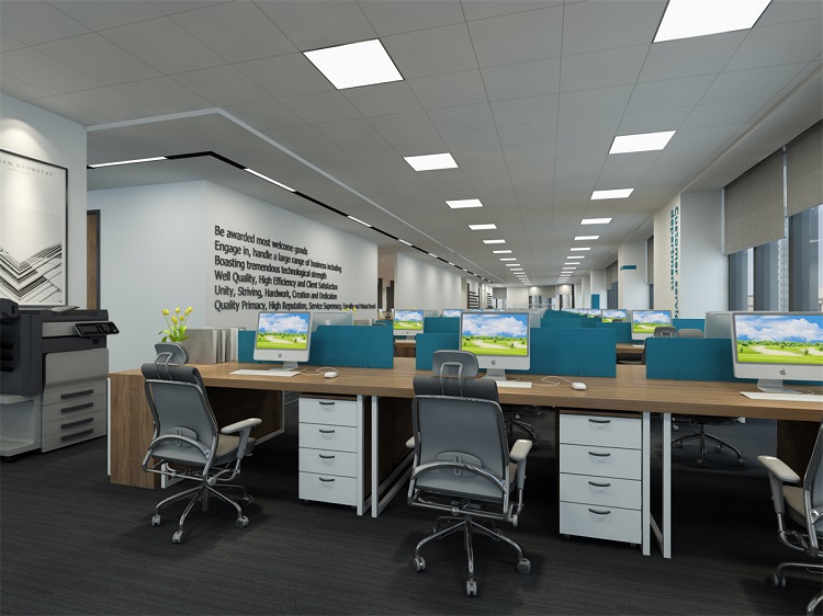 办公室装修中，加洲建设在不同区域装修要点