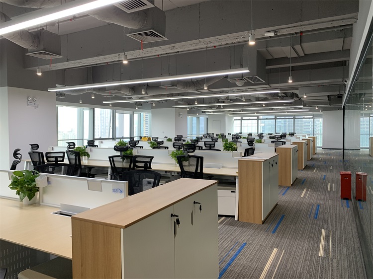 加洲建设：办公室装修中灯光与绿植的双重赋能